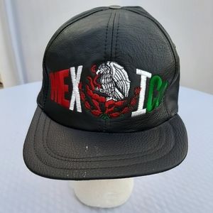 MEN'S LEATHER MEXICO CAP SNAPBACK
